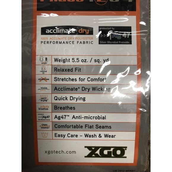 XGO Phase 2 Mid-weight Phase 2 Waffle Thermal Tan Desert Sand Pants Mens Small - Picture 7 of 7